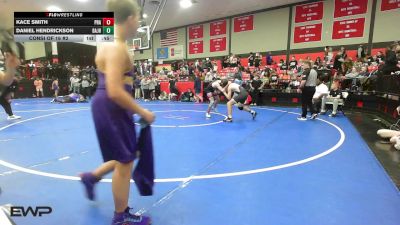 132 lbs Consi Of 16 #2 - Kace Smith, Prague vs Daniel Hendrickson, Broken Arrow Jh