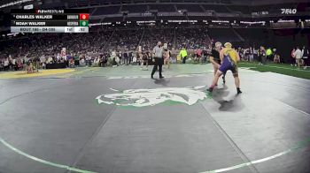D4-285 lbs Cons. Round 1 - Charles Walker, Bark River-Harris vs Noah Walker, Hesperia
