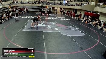 127 lbs Semis & 1st Wrestleback (8 Team) - Sawyer Sage, Post Falls vs Andrew Garcia, Saint Pius X (Kansas City)