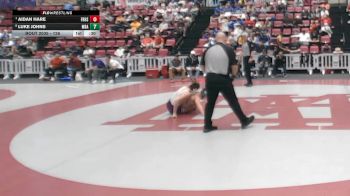 126 lbs 5th Place Match - Luke Johns, Montgomery Bell Academy vs Aidan Hare, Father Ryan High School