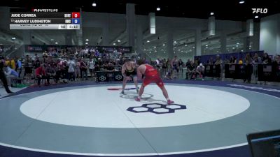 92 kg Cons. Rd Of 16 - Jude Correa, Spartan Combat RTC/ Titan Mercury Wrestling Club vs Harvey Ludington, Hawkeye Wrestling Club