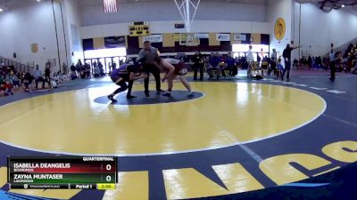 190 lbs Quarterfinal - Zayna Muntaser, Lakewood vs Isabella DeAngelis, Boardman