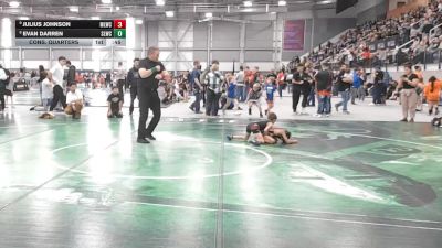 49 lbs Cons. Quarters - Julius Johnson, Moses Lake Wrestling Club vs Evan Darren, Sandpoint Legacy Wrestling Club