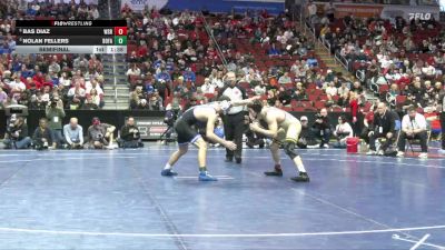 3A-157 lbs Semifinal - Nolan Fellers, Bondurant-Farrar vs Bas Diaz, Waverly-Shell Rock