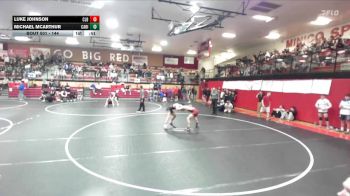 144 lbs Cons. Semi - Michael McArthur, Canyon Ridge vs Luke Johnson, Columbia
