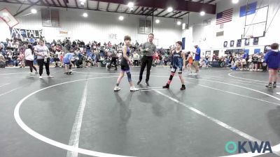 80 lbs Rr Rnd 1 - Kenneth Wright Jr., Blue Devil Wrestling vs Waylon Barnes, Harrah Little League Wrestling