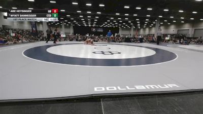 106 lbs 1st Place Match - Abe Heysinger, Immortal Athletics WC vs Wyatt Dannegger, Collum Trained School Of Wrestling