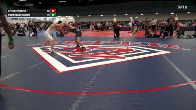 132 lbs Quarterfinal - Chris Huerta, CA vs Fred Bachmann, PA