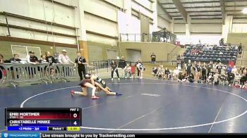 105 lbs Round 2 (3 Team) - Emri Mortimer, Utah 1 vs Christabelle Minike, Alaska