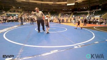 46 lbs Quarterfinal - Waylon Pearson, Barnsdall Youth Wrestling vs Tucker Hawkins, Checotah Matcats