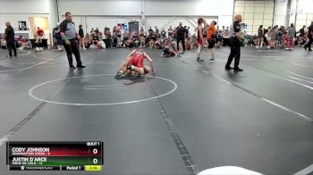 126 lbs Finals (2 Team) - Cody Johnson, Headhunters Green vs Justin D`Arce, Prime WC Gold