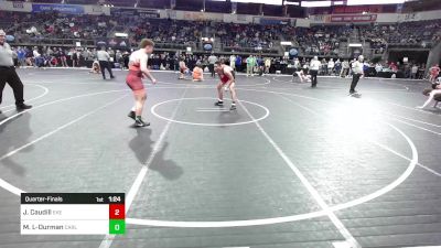 163 lbs Quarterfinal - Jovani Caudill, East Kansas Eagles vs Marcus Lopez-Durman, Carl Junction Takedown Club