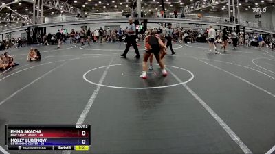 132 lbs Placement (4 Team) - Emma Akacha, FIWC Sassy Lassies vs Molly Lubenow, D3 Training Center