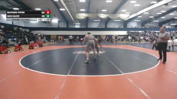 285 lbs Champ. Round 1 - Nick Blitz, Springfield College vs Mathew Piper, Bridgewater State