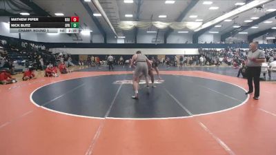 285 lbs Champ. Round 1 - Nick Blitz, Springfield College vs Mathew Piper, Bridgewater State