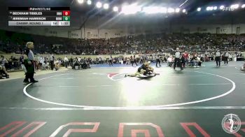 B6A-120 lbs Champ. Round 1 - Jeremiah Harrison, Norman North vs Beckham Tibbles, Union