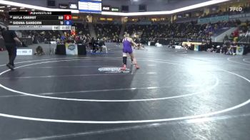 124 lbs Cons. Round 1 - Jayla Oberst, Albion vs Sienna Sanborn, Tiffin University