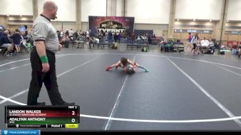 52 lbs Round 3 - Landon Walker, Glasgow Wrestling Academy vs Adalynn Anthony, JPW