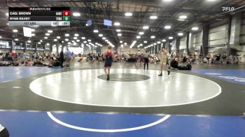 127 lbs Rr Rnd 2 - Cael Brown, All-American Wrestling Club MS vs Ryan Silvey, Terps Xtreme MS
