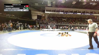 113 lbs Champ. Round 1 - Alfredo Hernandez, Patterson vs Izrael Diaz, Golden Valley