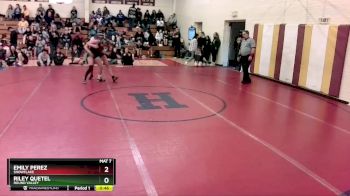 120 lbs Quarterfinal - Riley Quetel, Round Valley vs Emily Perez, Snowflake