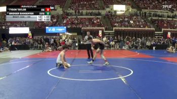 145 lbs Quarterfinal - Bridger Bangerter, Snake River Youth Wrestling Cl vs Tyson Taylor, Coyote Wrestling Club