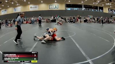 84 lbs Round 1 - Liam Hinton, Mat Assassins Black vs Kaleb Pollock, Brawler Elite