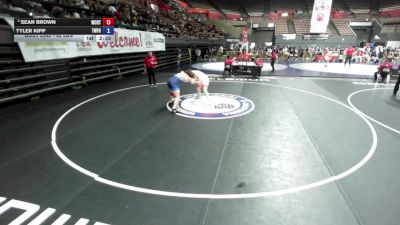 92 lbs Champ. Rd Of 16 - Sean Brown, West Coast Regional Training Center vs Tyler Kipp, The Wrestling Factory Of Kern