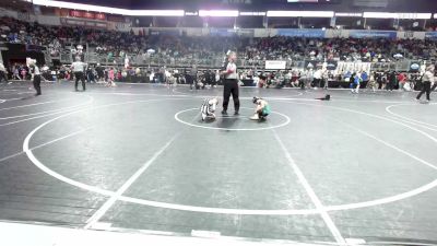 72 lbs Quarterfinal - Corbin Morrow, Wyandotte Youth Wrestling vs Israel Talato, Jackson County