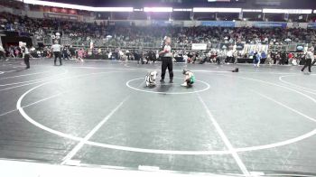 72 lbs Quarterfinal - Corbin Morrow, Wyandotte Youth Wrestling vs Israel Talato, Jackson County