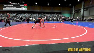 126 lbs Quarterfinal - Alijah Macias, BULLDOG WRESTLING CLUB vs Peyton Hernandez, Concede Nothing