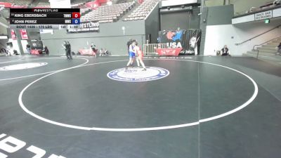 175 lbs Quarters - King Ebersbach, Titan Mercury Wrestling Club (TMWC) vs John Perez, Madera Wrestling Club
