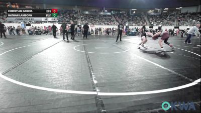 130 lbs Consi Of 8 #2 - Christian Garcia, Eufaula Ironheads Wrestling Club vs Nathan Lamborn, Weatherford Youth Wrestling