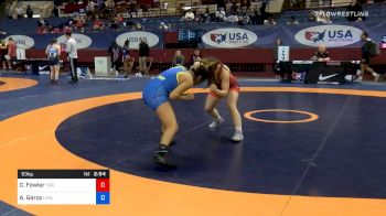 53 kg Consolation - CHarlotte Fowler, Tiger WC vs Alyssa Garza, Limestone College