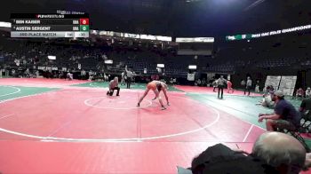 209 lbs 3rd Place Match - Austin Sergent, Unattached vs Ben Kaiser, Unattached