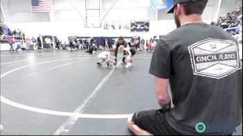 43 lbs Quarterfinal - Henry White, Murray County Takedown Club vs Ezra New, Marlow Outlaws