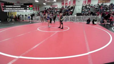 190 lbs Champ. Round 2 - Julianna Marquez, Gabrielino vs Samaria Alarcon-Diaz, Murrieta Mesa