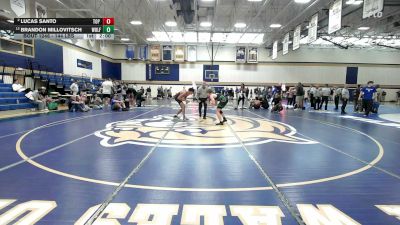 144 lbs Consolation - Lucas Santo, Top Flight Wrestling Academy vs Brandon Millovitsch, Wolfgang