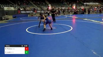 100 lbs Consolation - Boston Peters, Sebolt Wrestling Academy vs Carter Luce, Keystone Kids