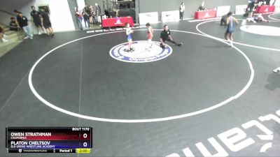 58-63 lbs Cons. Semi - Owen Strathman, California vs Platon Cheltsov, Elk Grove Wrestling Academy