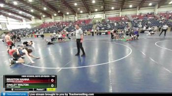 144 lbs Cons. Round 4 - Oakley Walton, Millard Eagles vs Braxton Hanna, Hammers Academy