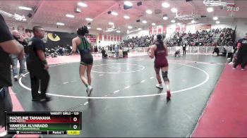 120 lbs Champ. Round 1 - Madeline Tamanaha, Mark Keppel vs Vanessa Alvarado, Highland (Bakersfield)