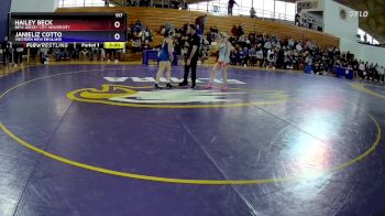 117 lbs Cons. Round 2 - Janieliz Cotto, Western New England vs Hailey Beck, New Jersey City University