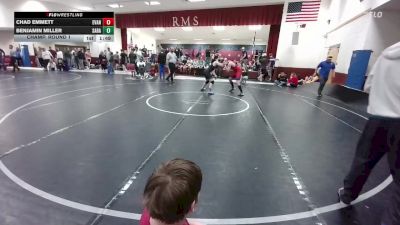 157 lbs Champ. Round 1 - Chad Emmett, Evanston vs Benjamin Miller, Saratoga