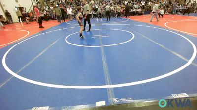 49 lbs Quarterfinal - Tate Sheley, Barnsdall Youth Wrestling vs Dalton Duncan, Collinsville Cardinal Youth Wrestling