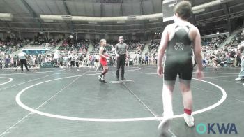 110 lbs Round Of 32 - Gunnar Hoskins, Norman Grappling Club vs Eden Mooney, Ponca City Wildcat Wrestling