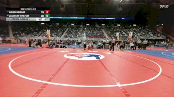 4A-144 lbs Cons. Round 1 - Zachary Dalton, Green River vs Aiden Herget, Central