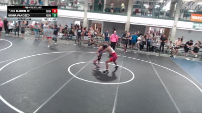 164-175 lbs Semifinal - Jon Martin Jr, Carbondale WC vs Giona Panozzo, Clifton Central
