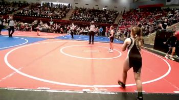 76 lbs Consi Of 8 #2 - Teddy Mendenhall, Tahlequah Wrestling Club vs Savannah Robinson, Perkins