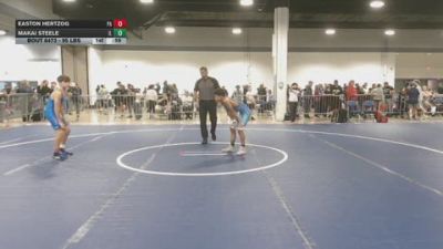 95 lbs Consi Of 16 #1 - Easton Hertzog, PA vs Makai Steele, IL